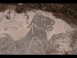 07731 ostia - regio iv - insula ii - terme del faro (iv,ii,1) - raum (3a) - apodyterium - mosaik - suedostecke - meeresungehuer - detail - 06-2024.jpg